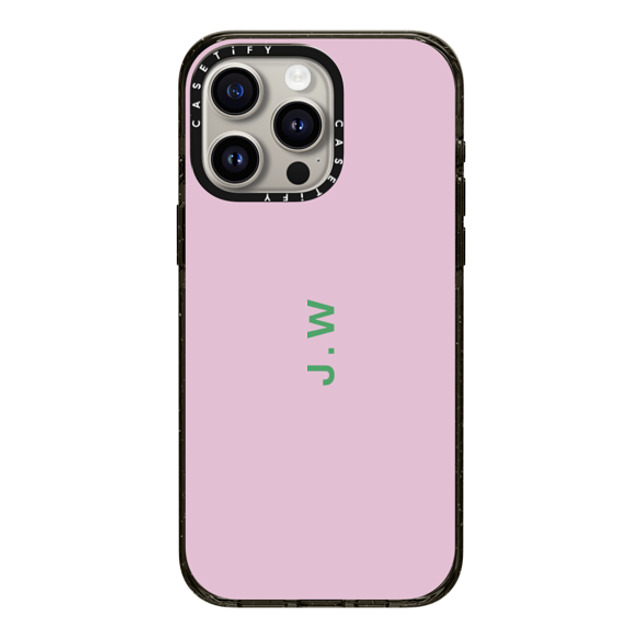 CASETiFY iPhone 15 Pro Max ケース ブラック インパクトケース Custom Case - j. w