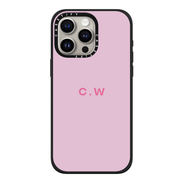 CASETiFY iPhone 15 Pro Max ケース マットブラック インパクトケース MagSafe対応 Custom Case - c. w