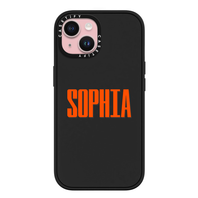 CASETiFY iPhone 15 ケース マットブラック インパクトケース MagSafe対応 Custom Case - Sophia