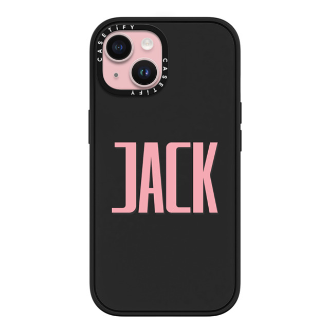 CASETiFY iPhone 15 ケース マットブラック インパクトケース MagSafe対応 Custom Case - Jack