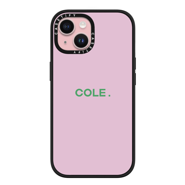 CASETiFY iPhone 15 ケース マットブラック インパクトケース MagSafe対応 Custom Case - Cole.