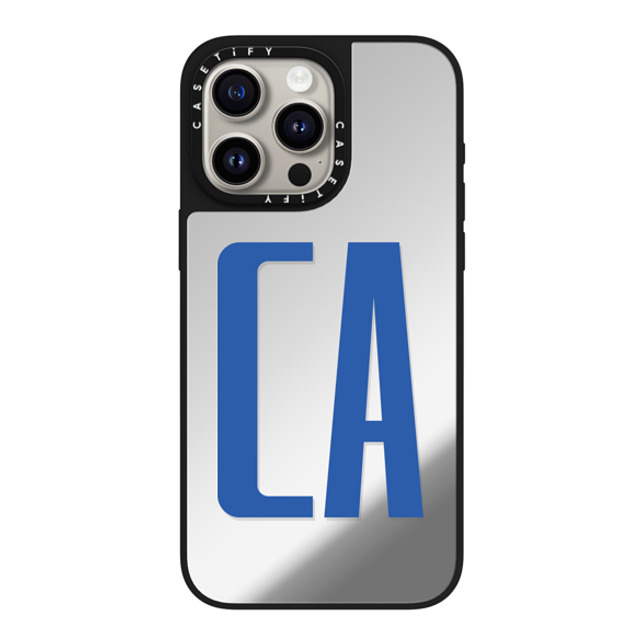 CASETiFY iPhone 15 Pro Max ケース Silver on Black ミラーケース MagSafe対応 Custom Case - ca