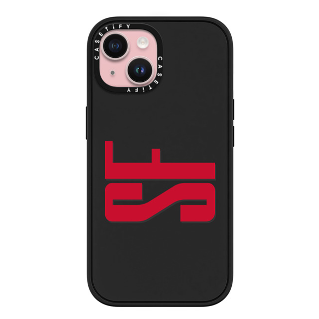 CASETiFY iPhone 15 ケース マットブラック インパクトケース MagSafe対応 Custom Case - sf