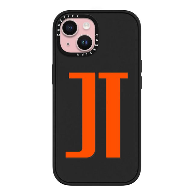 CASETiFY iPhone 15 ケース マットブラック インパクトケース MagSafe対応 Custom Case - jt