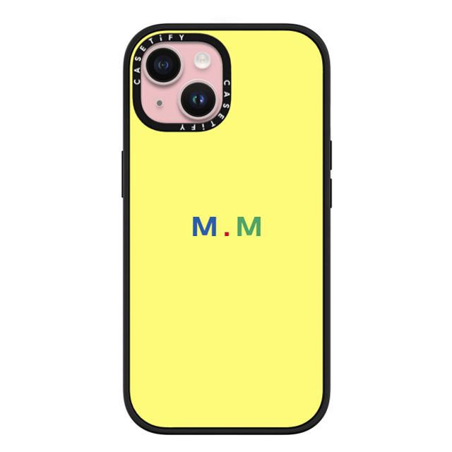 CASETiFY iPhone 15 ケース マットブラック インパクトケース MagSafe対応 Custom Case - m. m