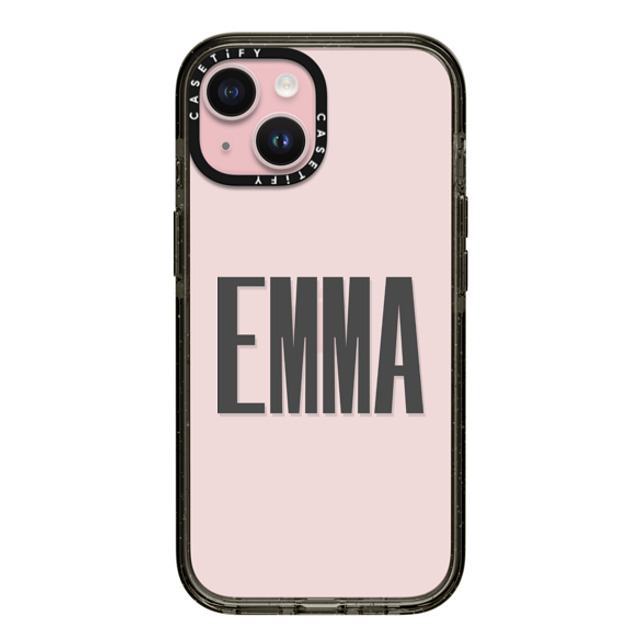 CASETiFY iPhone 15 ケース ブラック インパクトケース Custom Case - Emma