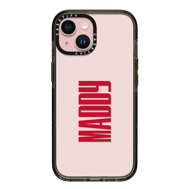 CASETiFY iPhone 15 ケース ブラック インパクトケース Custom Case - Maddy