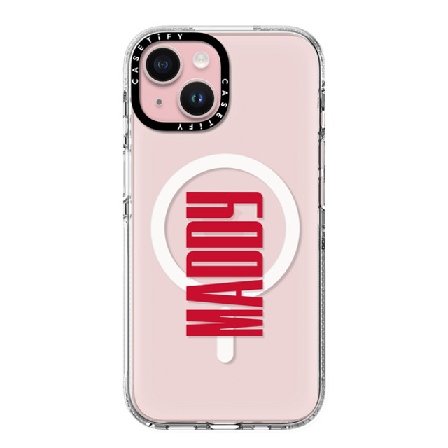 CASETiFY iPhone 15 ケース クリア クリア ケース MagSafe対応 Custom Case - Maddy