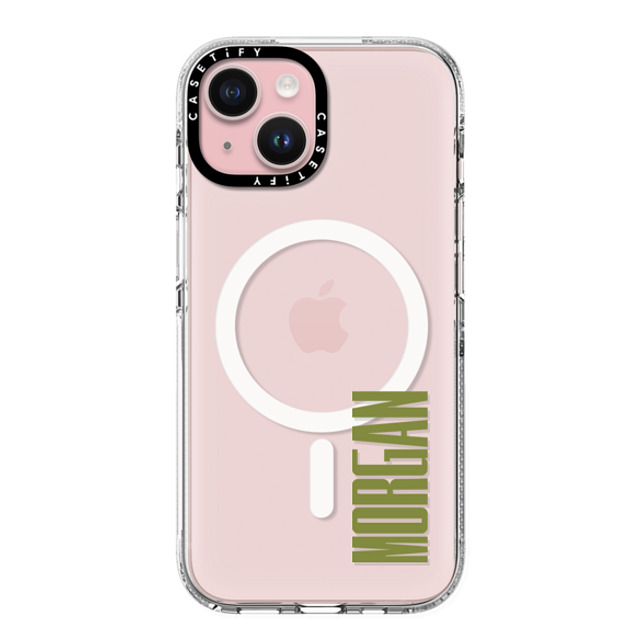 CASETiFY iPhone 15 ケース クリア クリア ケース MagSafe対応 Custom Case - Morgan