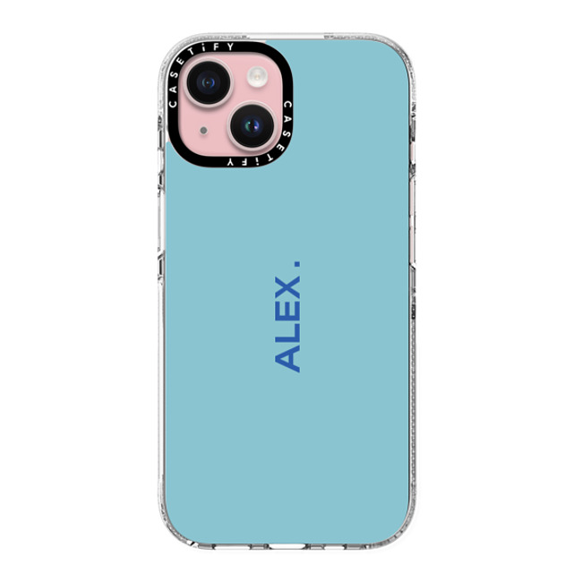 CASETiFY iPhone 15 ケース クリア クリア ケース MagSafe対応 Custom Case - Alex.