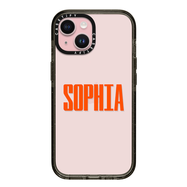 CASETiFY iPhone 15 ケース ブラック インパクトケース Custom Case - Sophia