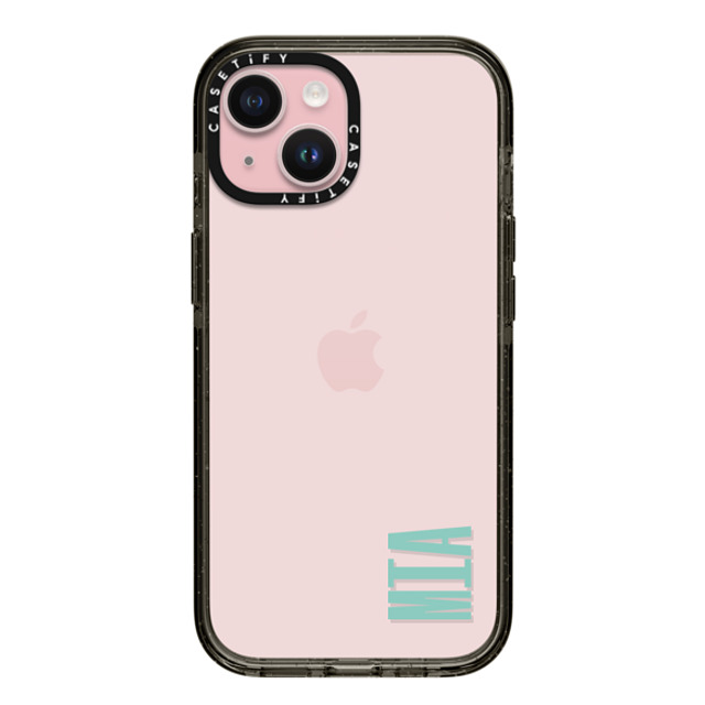 CASETiFY iPhone 15 ケース ブラック インパクトケース Custom Case - Mia