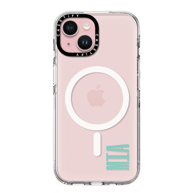 CASETiFY iPhone 15 ケース クリア クリア ケース MagSafe対応 Custom Case - Mia