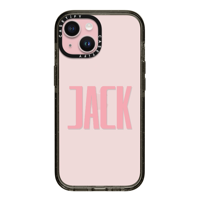 CASETiFY iPhone 15 ケース ブラック インパクトケース Custom Case - Jack