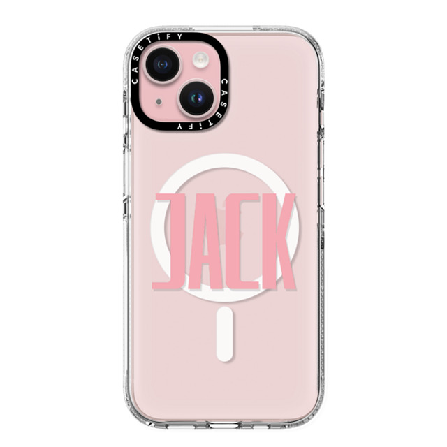 CASETiFY iPhone 15 ケース クリア クリア ケース MagSafe対応 Custom Case - Jack