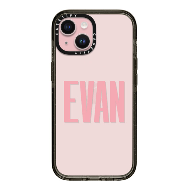 CASETiFY iPhone 15 ケース ブラック インパクトケース Custom Case - Evan