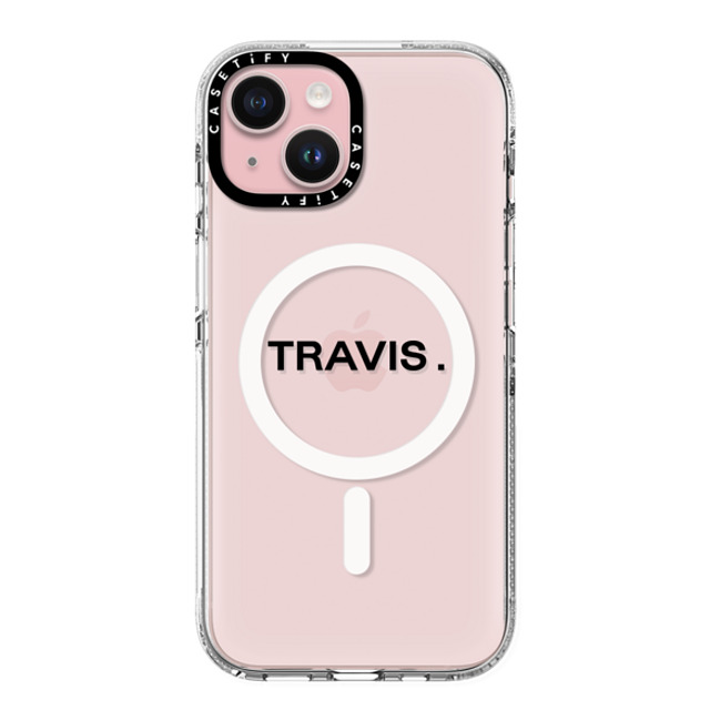 CASETiFY iPhone 15 ケース クリア クリア ケース MagSafe対応 Custom Case - Travis.