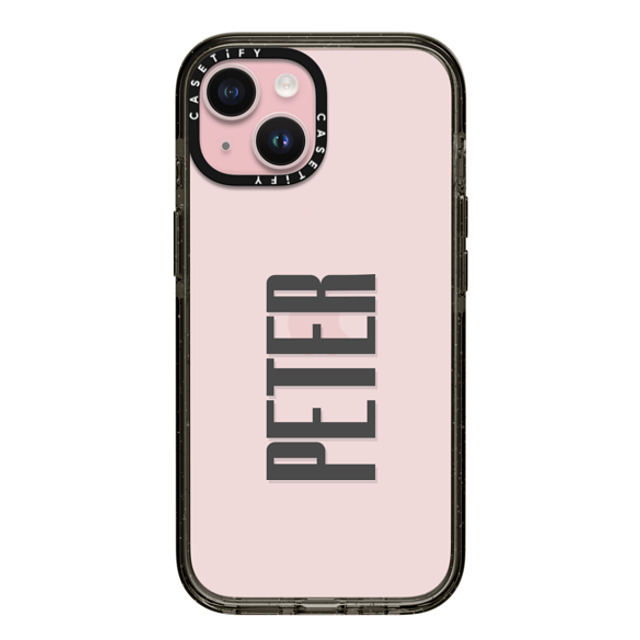 CASETiFY iPhone 15 ケース ブラック インパクトケース Custom Case - Peter