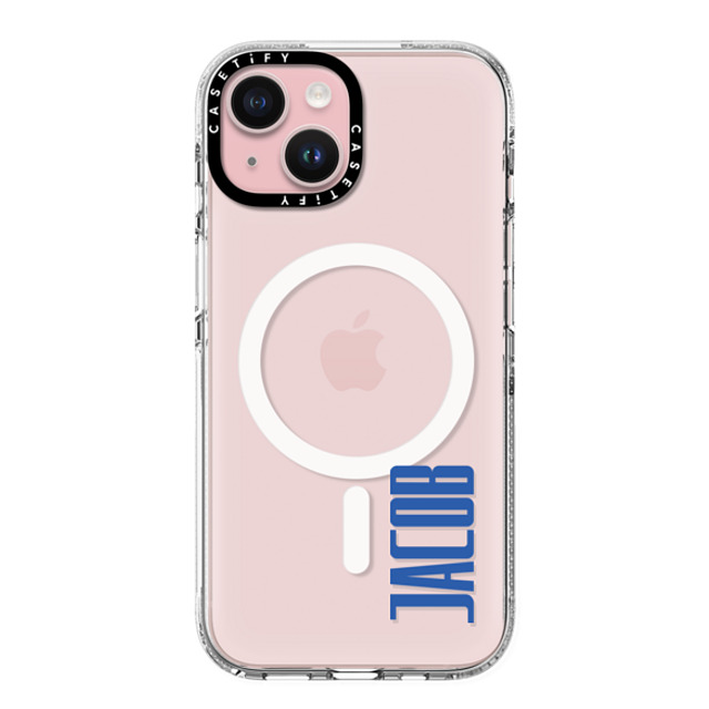 CASETiFY iPhone 15 ケース クリア クリア ケース MagSafe対応 Custom Case - Jacob