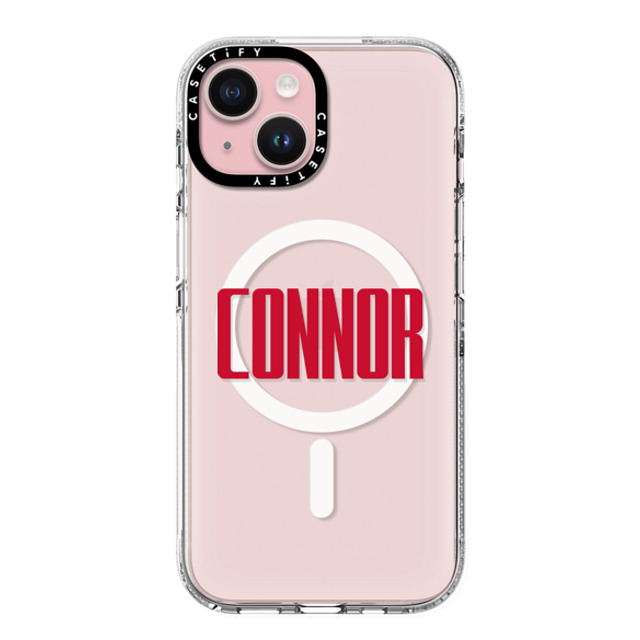 CASETiFY iPhone 15 ケース クリア クリア ケース MagSafe対応 Custom Case - Connor