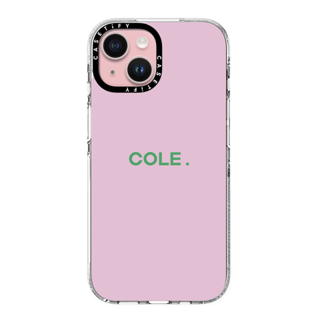 CASETiFY iPhone 15 ケース クリア クリア ケース MagSafe対応 Custom Case - Cole.