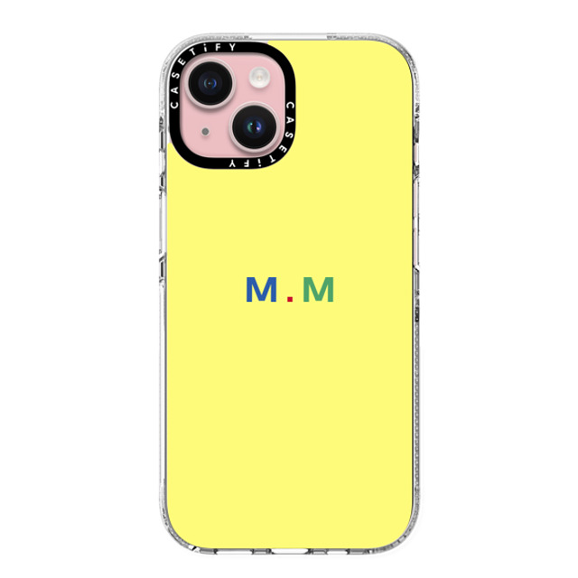 CASETiFY iPhone 15 ケース クリア クリア ケース MagSafe対応 Custom Case - m. m