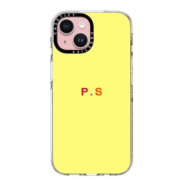 CASETiFY iPhone 15 ケース クリア クリア ケース MagSafe対応 Custom Case - p. s