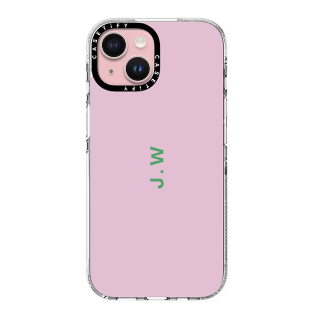 CASETiFY iPhone 15 ケース クリア クリア ケース MagSafe対応 Custom Case - j. w