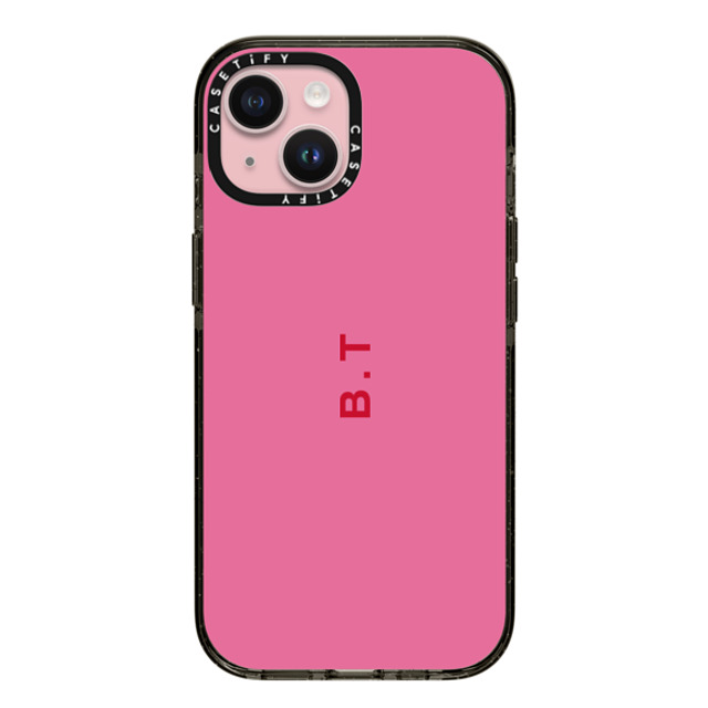 CASETiFY iPhone 15 ケース ブラック インパクトケース Custom Case - b. t