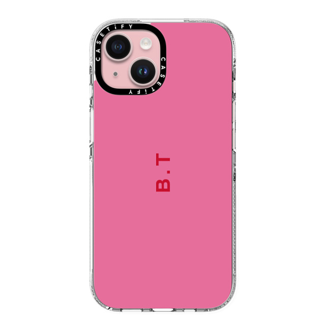 CASETiFY iPhone 15 ケース クリア クリア ケース MagSafe対応 Custom Case - b. t