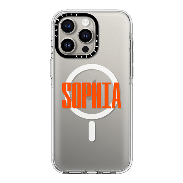 CASETiFY iPhone 15 Pro Max ケース クリア クリア ケース MagSafe対応 Custom Case - Sophia