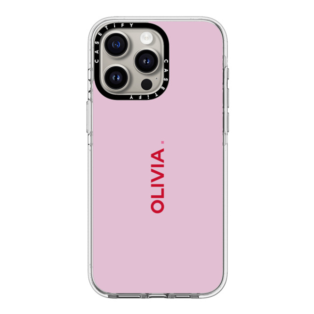 CASETiFY iPhone 15 Pro Max ケース クリア クリア ケース MagSafe対応 Custom Case - Olivia.