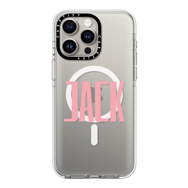 CASETiFY iPhone 15 Pro Max ケース クリア クリア ケース MagSafe対応 Custom Case - Jack