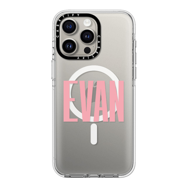 CASETiFY iPhone 15 Pro Max ケース クリア クリア ケース MagSafe対応 Custom Case - Evan