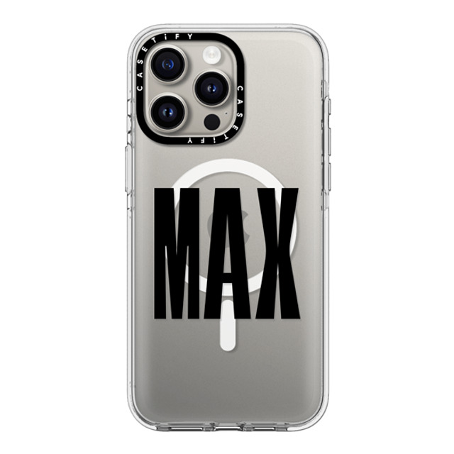 CASETiFY iPhone 15 Pro Max ケース クリア クリア ケース MagSafe対応 Custom Case - Max