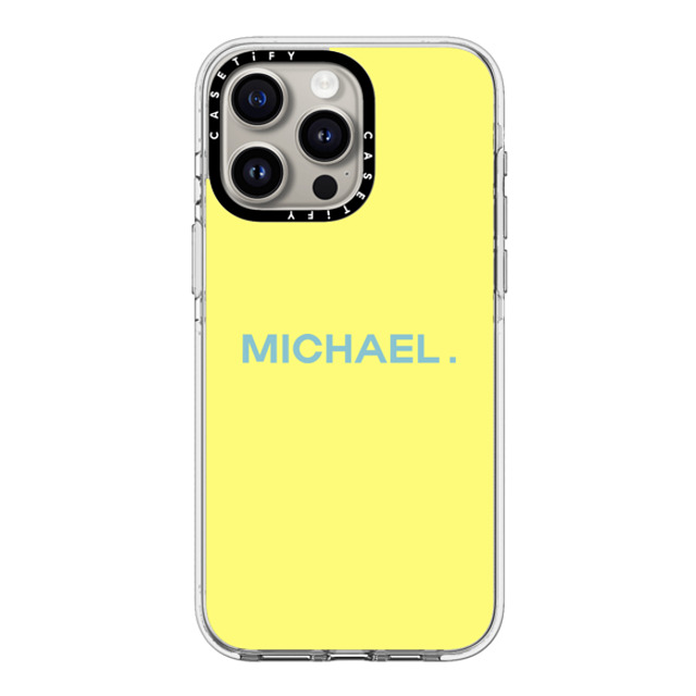 CASETiFY iPhone 15 Pro Max ケース クリア クリア ケース MagSafe対応 Custom Case - Michael.