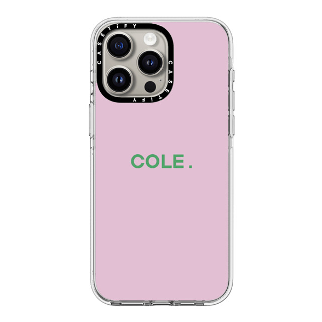 CASETiFY iPhone 15 Pro Max ケース クリア クリア ケース MagSafe対応 Custom Case - Cole.