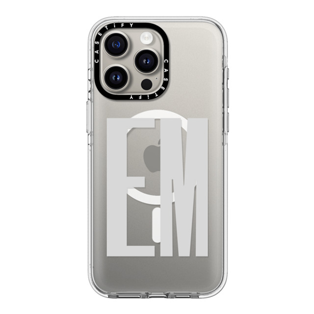 CASETiFY iPhone 15 Pro Max ケース クリア クリア ケース MagSafe対応 Custom Case - em