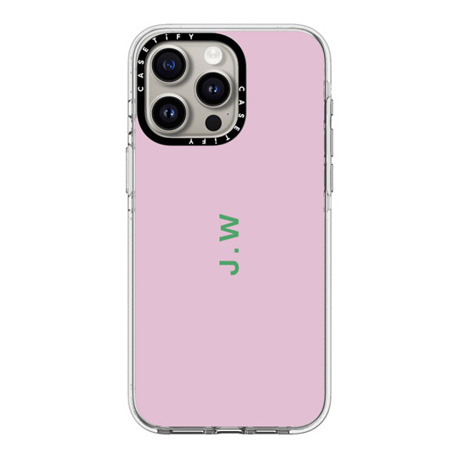 CASETiFY iPhone 15 Pro Max ケース クリア クリア ケース MagSafe対応 Custom Case - j. w