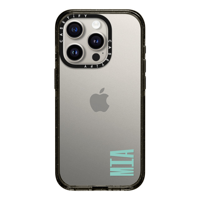 CASETiFY iPhone 15 Pro ケース ブラック インパクトケース Custom Case - Mia