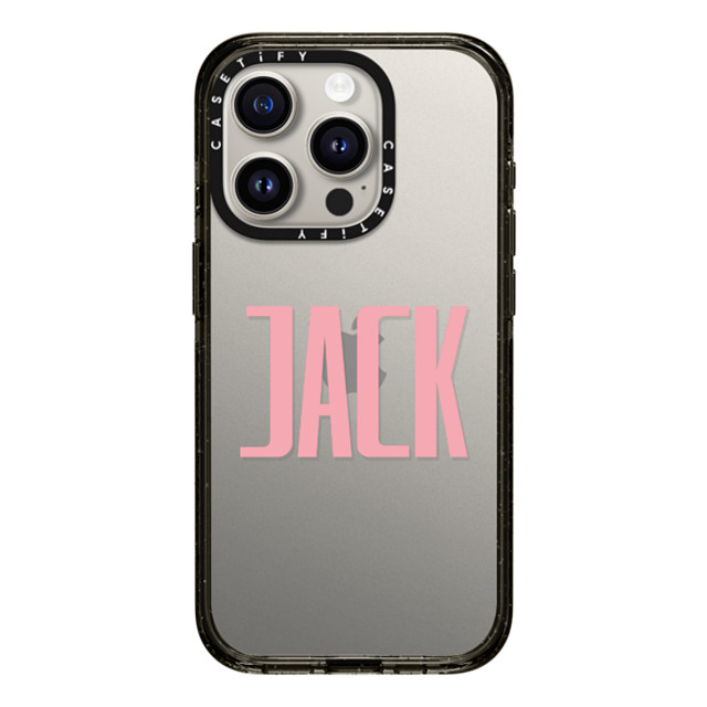 CASETiFY iPhone 15 Pro ケース ブラック インパクトケース Custom Case - Jack