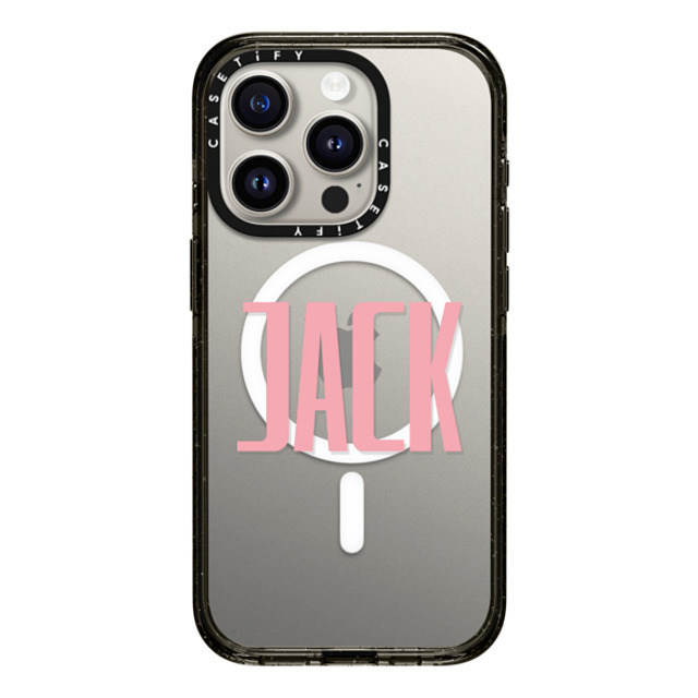 CASETiFY iPhone 15 Pro ケース ブラック インパクトケース MagSafe対応 Custom Case - Jack