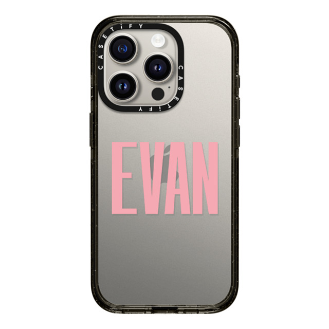 CASETiFY iPhone 15 Pro ケース ブラック インパクトケース Custom Case - Evan