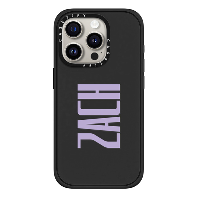 CASETiFY iPhone 15 Pro ケース マットブラック インパクトケース MagSafe対応 Custom Case - Zach