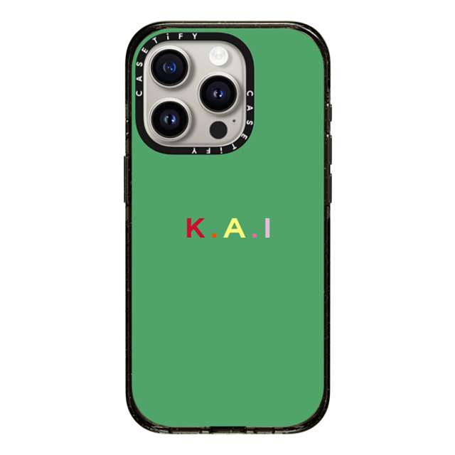 CASETiFY iPhone 15 Pro ケース ブラック インパクトケース MagSafe対応 Custom Case - k. a.i