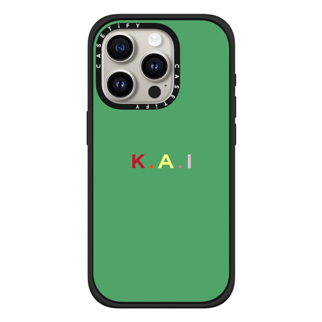 CASETiFY iPhone 15 Pro ケース マットブラック インパクトケース MagSafe対応 Custom Case - k. a.i