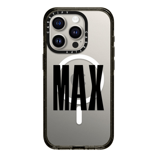 CASETiFY iPhone 15 Pro ケース ブラック インパクトケース MagSafe対応 Custom Case - Max