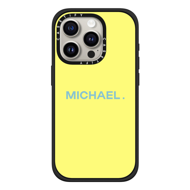 CASETiFY iPhone 15 Pro ケース マットブラック インパクトケース MagSafe対応 Custom Case - Michael.