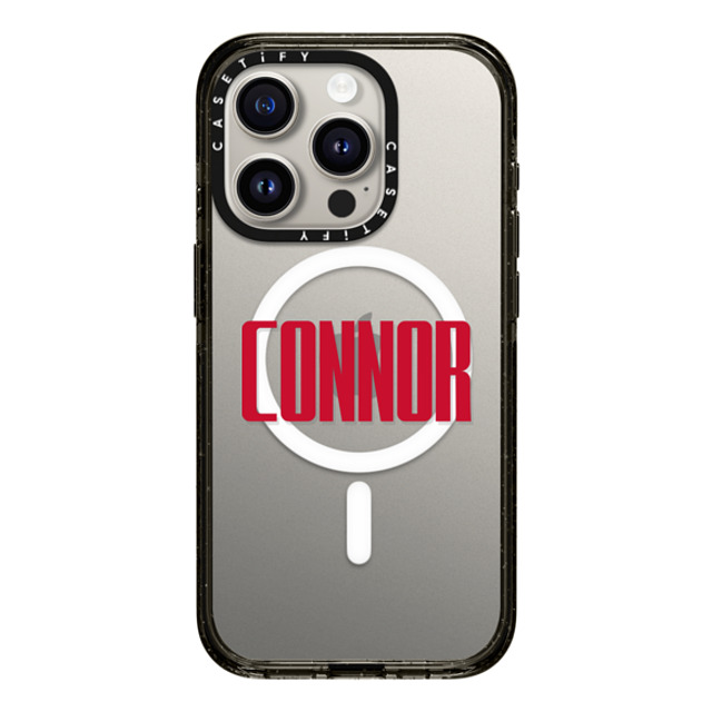 CASETiFY iPhone 15 Pro ケース ブラック インパクトケース MagSafe対応 Custom Case - Connor