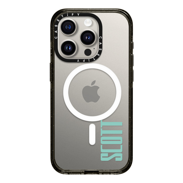 CASETiFY iPhone 15 Pro ケース ブラック インパクトケース MagSafe対応 Custom Case - Scott